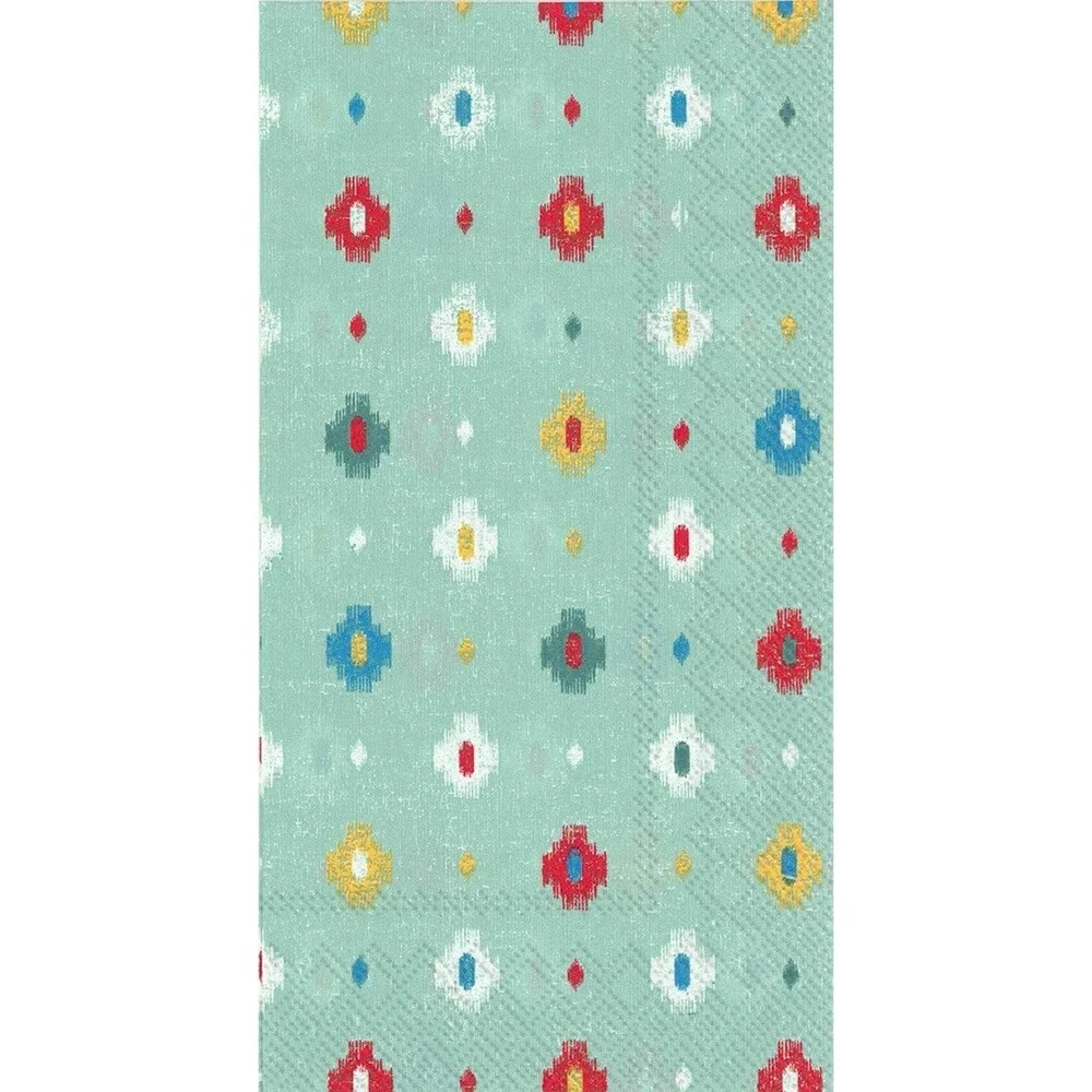Ideal Home Turquoise Paper Napkins Guest Towels Andes Bath Buffet 16 ct 2 pk